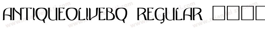 AntiqueOliveBQ-Regular字体转换