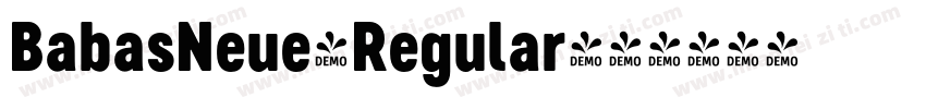 BabasNeue-Regular字体转换
