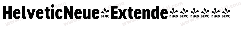 HelveticNeue-Extende字体转换