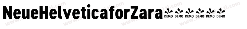 NeueHelveticaforZara字体转换