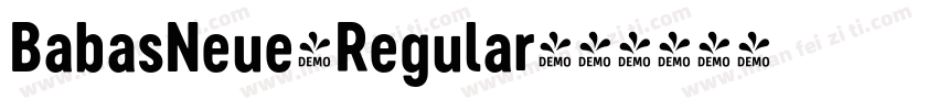 BabasNeue-Regular字体转换