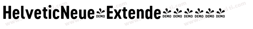 HelveticNeue-Extende字体转换