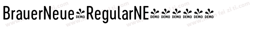 BrauerNeue-RegularNE字体转换