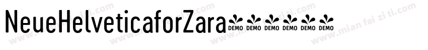NeueHelveticaforZara字体转换