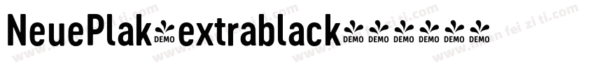 NeuePlak-extrablack字体转换