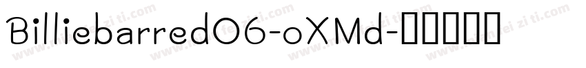 Billiebarred06-oXMd字体转换