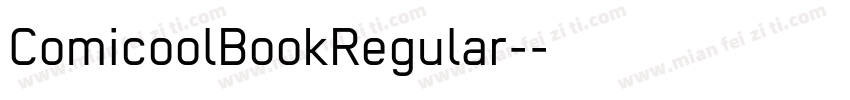 ComicoolBookRegular-字体转换