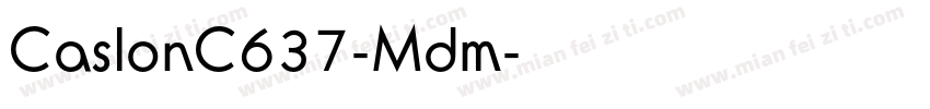 CaslonC637-Mdm字体转换