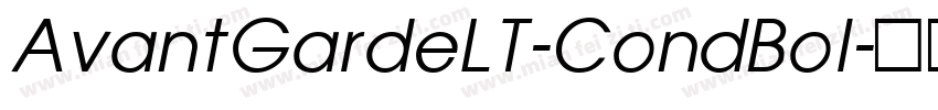 AvantGardeLT-CondBol字体转换