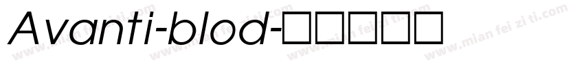 Avanti-blod字体转换