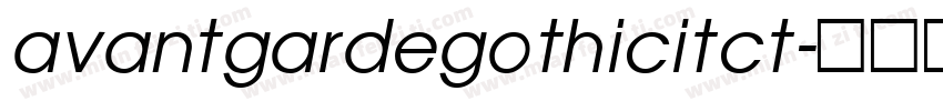 avantgardegothicitct字体转换
