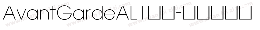 AvantGardeALT字体字体转换