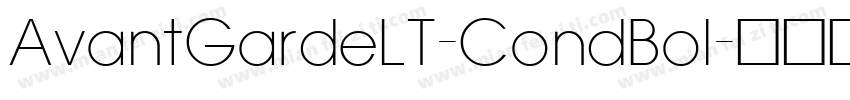 AvantGardeLT-CondBol字体转换