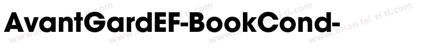 AvantGardEF-BookCond字体转换