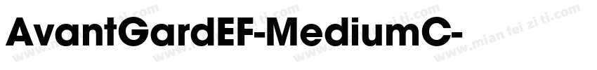 AvantGardEF-MediumC字体转换