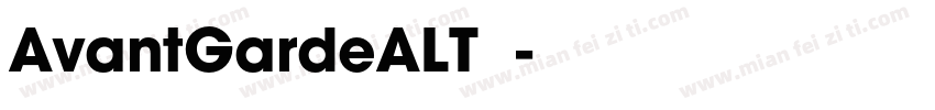 AvantGardeALT字体字体转换