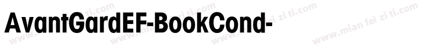 AvantGardEF-BookCond字体转换