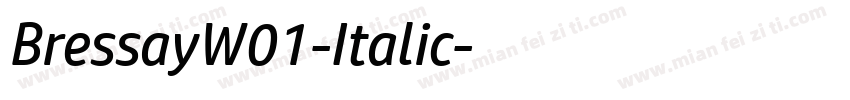 BressayW01-Italic字体转换