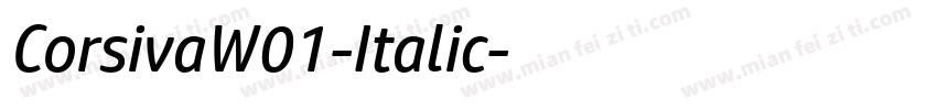 CorsivaW01-Italic字体转换