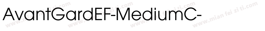 AvantGardEF-MediumC字体转换