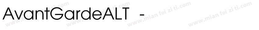 AvantGardeALT字体字体转换