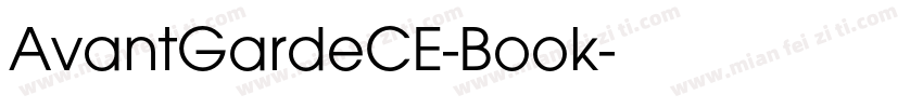 AvantGardeCE-Book字体转换