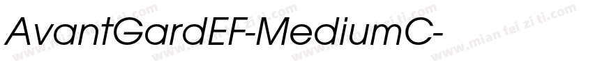 AvantGardEF-MediumC字体转换