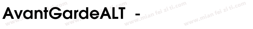 AvantGardeALT字体字体转换