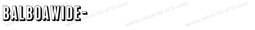 BalboaWide字体转换