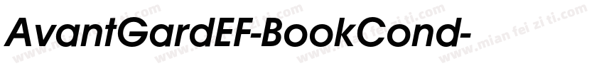 AvantGardEF-BookCond字体转换
