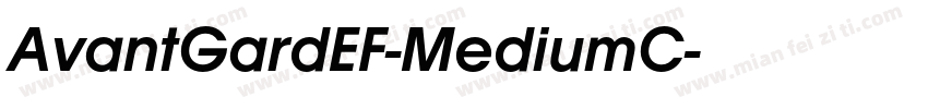 AvantGardEF-MediumC字体转换