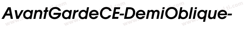 AvantGardeCE-DemiOblique字体转换