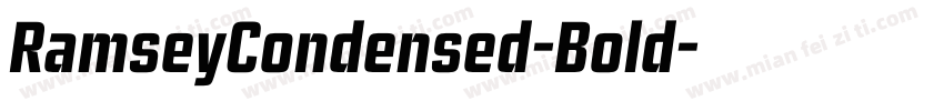 RamseyCondensed-Bold字体转换