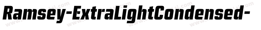 Ramsey-ExtraLightCondensed字体转换
