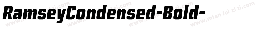 RamseyCondensed-Bold字体转换