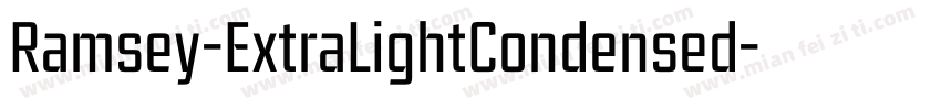 Ramsey-ExtraLightCondensed字体转换