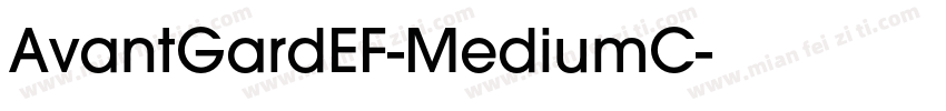 AvantGardEF-MediumC字体转换