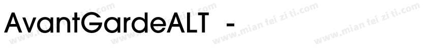 AvantGardeALT字体字体转换