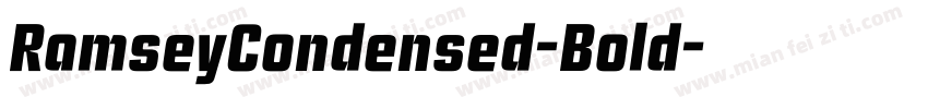 RamseyCondensed-Bold字体转换