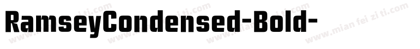 RamseyCondensed-Bold字体转换