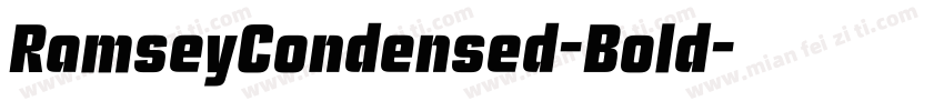 RamseyCondensed-Bold字体转换