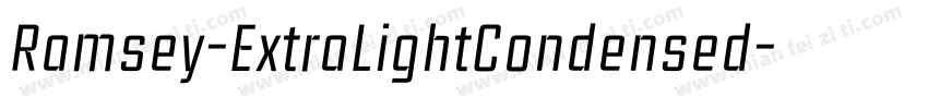 Ramsey-ExtraLightCondensed字体转换