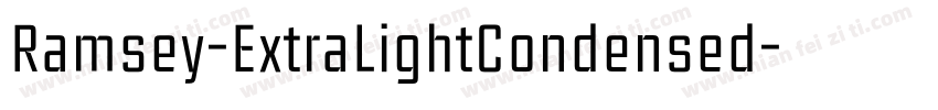 Ramsey-ExtraLightCondensed字体转换