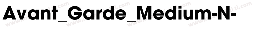 Avant_Garde_Medium-N字体转换