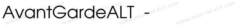 AvantGardeALT字体字体转换