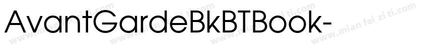 AvantGardeBkBTBook字体转换