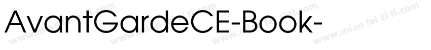 AvantGardeCE-Book字体转换