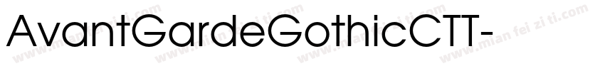 AvantGardeGothicCTT字体转换