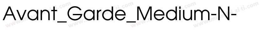 Avant_Garde_Medium-N字体转换