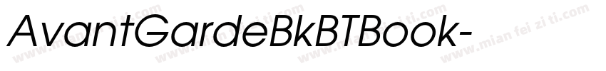 AvantGardeBkBTBook字体转换